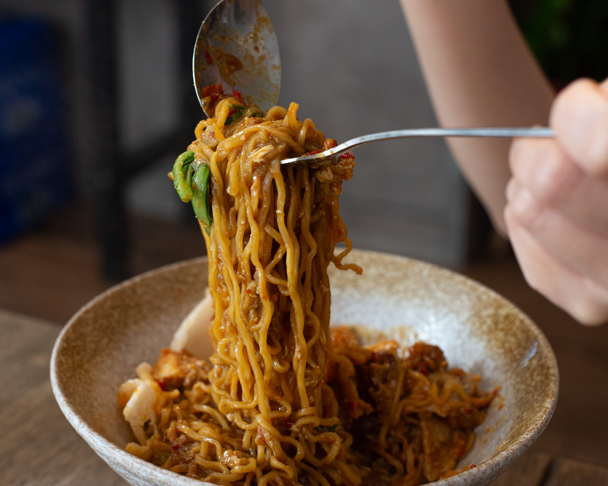 fangko wet indomee with chimken